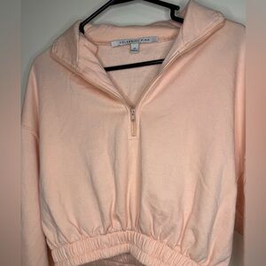 Celebrity Pink Light Pink Cropped Sweatshirt Size Medium NWOT